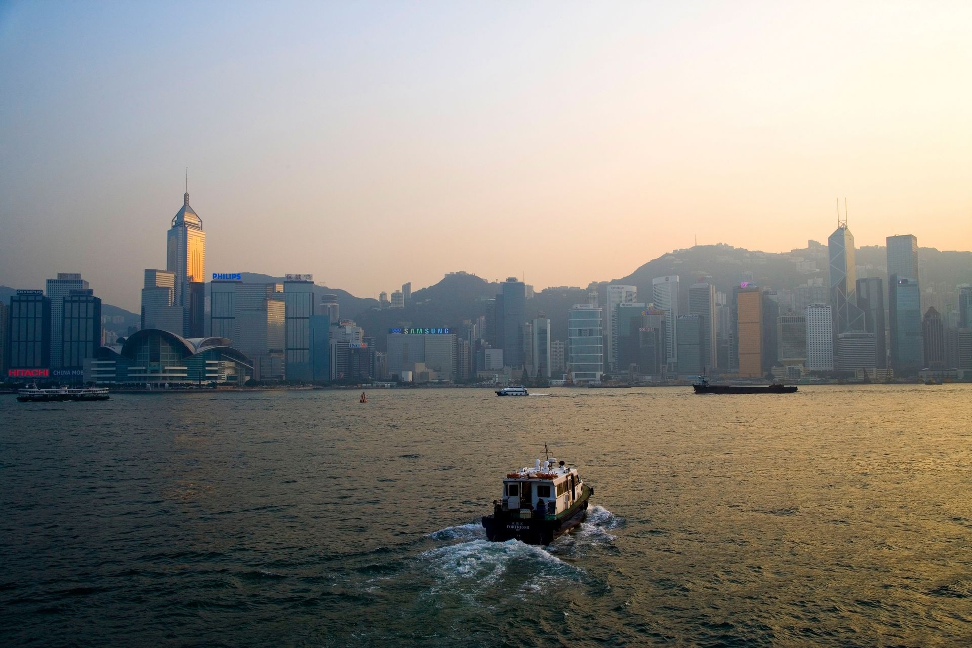 香港維多利亞港風景,高清圖片,電腦桌面-壁紙族