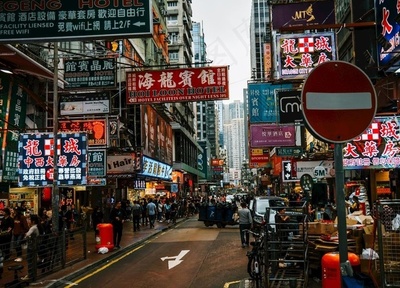 香港特色街道圖片